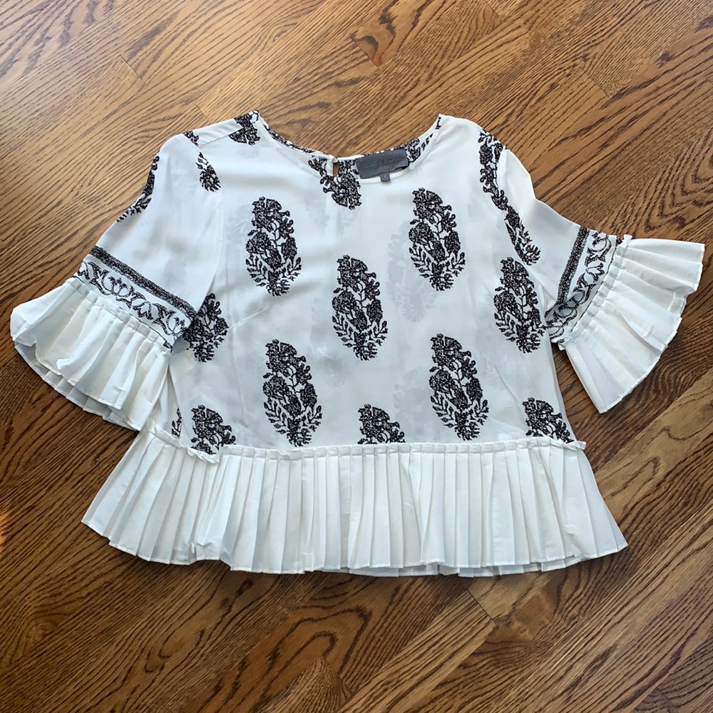 Sunday in Brooklyn Allister pleated blouse